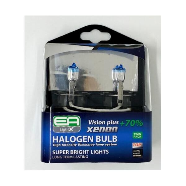 Комплект галогенных ламп EA Light X H3 12V 55W PK22S VISION PLUS+70% (пластиковый бокс 2шт)
Комплект галогенных ламп EA Light X H3 12V 55W PK22S VISION PLUS+70% (пластиковый бокс 2шт)