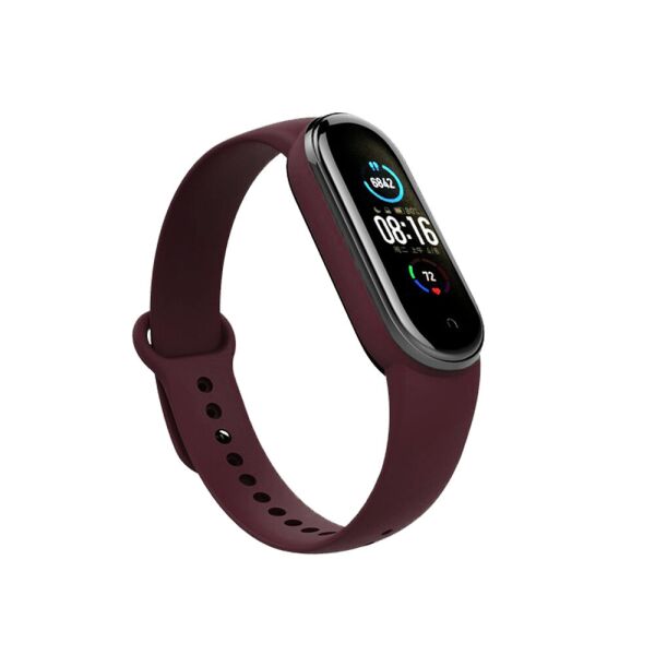 Mi band 5 / 6 ремешок браслет силиконовый Burgundy 
Mi band 5 / 6 ремешок браслет силиконовый Burgundy