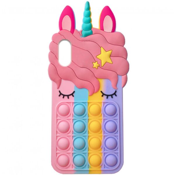 Фигурный силиконовый 3D чехол-антистресс Pop it Bubble Unicorn для iPhone XS (5.8") (Разноцветный) (100078814)
Фигурный силиконовый 3D чехол-антистресс Pop it Bubble Unicorn для iPhone XS (5.8") (Разноцветный) (100078814)