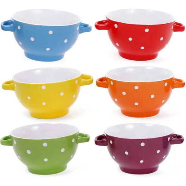 Пиала керамическая с ручками "Цветной горох" Яркий Микс 500мл
Пиала керамическая с ручками "Цветной горох" Яркий Микс 500мл