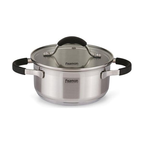 Кастрюля Fissman Magnifika 1.5л из нержавеющей стали с силиконовыми накладками на ручках
Кастрюля Fissman Magnifika 1.5л из нержавеющей стали с силиконовыми накладками на ручках