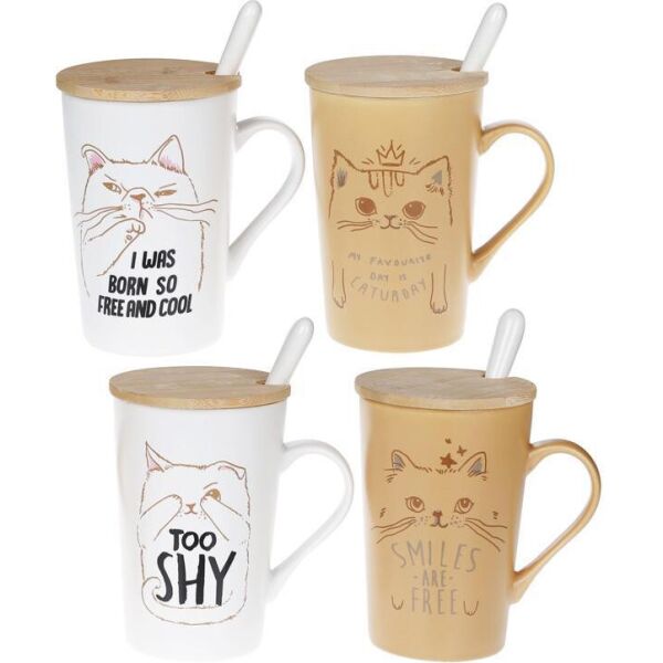 Кружка-заварник фарфоровая "Котики" 490мл с бамбуковой крышкой
Кружка-заварник фарфоровая "Котики" 490мл с бамбуковой крышкой