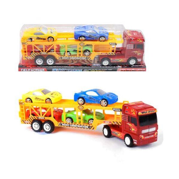 Трейлер-автовоз "Speed", красный 666D-6
Трейлер-автовоз "Speed", красный 666D-6