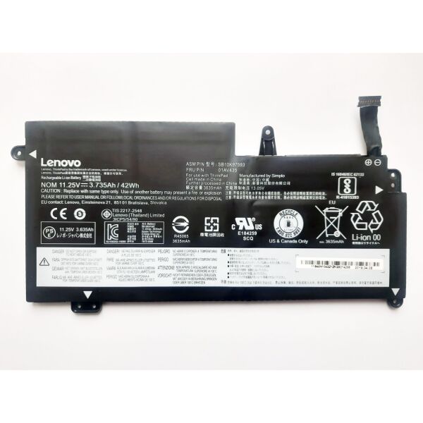 Батарея для ноутбука Lenovo ThinkPad 13 (2nd Gen) 01AV435, 3735mAh (42Wh), 3cell, 11.25V, Li-ion, ORIG
Батарея для ноутбука Lenovo ThinkPad 13 (2nd Gen) 01AV435, 3735mAh (42Wh), 3cell, 11.25V, Li-ion, ORIG
