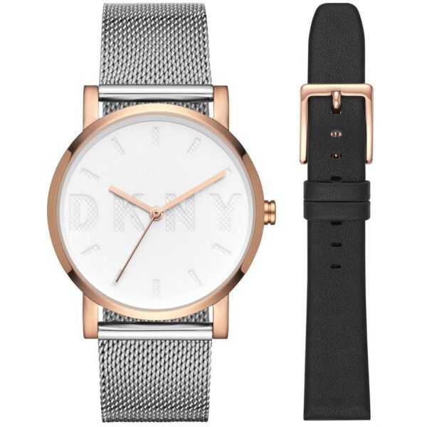 Часы наручные женские DKNY NY2663 кварцевые на браслете и с кожаным ремешком в комплекте, США
Часы наручные женские DKNY NY2663 кварцевые на браслете и с кожаным ремешком в комплекте, США