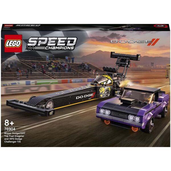 LEGO Speed Champions Mopar Dodge // SRT Top Fuel Dragster and 1970 Dodge Challenger T / A (76904)
LEGO Speed Champions Mopar Dodge // SRT Top Fuel Dragster and 1970 Dodge Challenger T / A (76904)