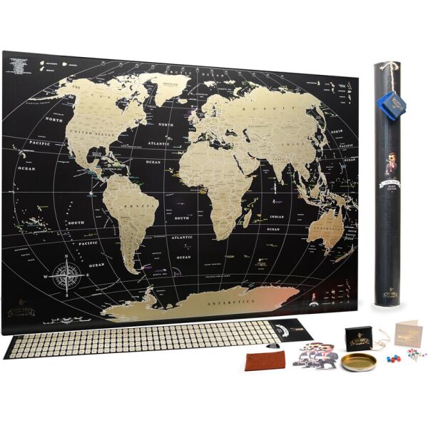 Подробная скретч карта мира MyGift Black edition ENG с золотым тиснением в оригинальном тубусе, 88х63 см
Подробная скретч карта мира MyGift Black edition ENG с золотым тиснением в оригинальном тубусе, 88х63 см