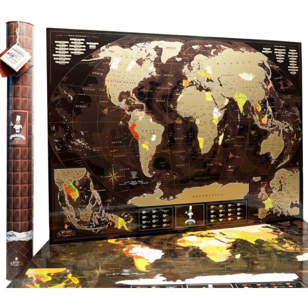 Подробная скретч карта мира MyGift Chocolate Edition ENG в оригинальном тубусе, 88х63 см
Подробная скретч карта мира MyGift Chocolate Edition ENG в оригинальном тубусе, 88х63 см