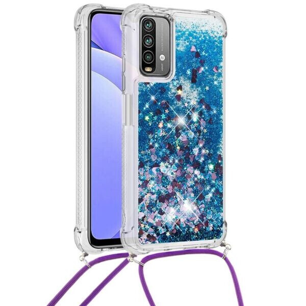 Силиконовая накладка Deexe Liquid Glitter with Strap для Xiaomi Redmi 9T - Blue Heart
Силиконовая накладка Deexe Liquid Glitter with Strap для Xiaomi Redmi 9T - Blue Heart