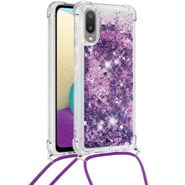 Силиконовая накладка Deexe Liquid Glitter with Strap для Samsung Galaxy A02 (A022) - Dark Purple Hearts
Силиконовая накладка Deexe Liquid Glitter with Strap для Samsung Galaxy A02 (A022) - Dark Purple Hearts