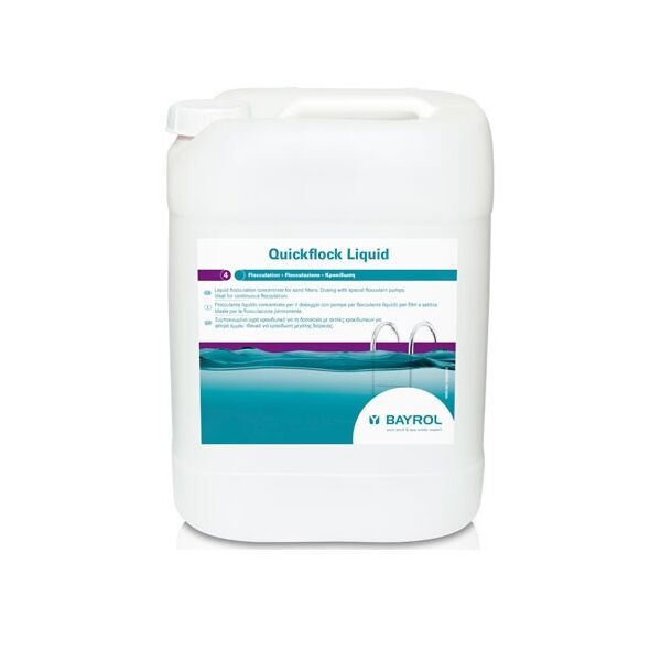 Флокулянт жидкий Bayrol Quickflock liquide 20 л Высокоактивный раствор коагулянт для осветления воды бассейна
Флокулянт жидкий Bayrol Quickflock liquide 20 л Высокоактивный раствор коагулянт для осветления воды бассейна