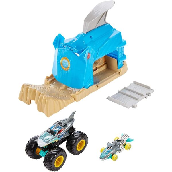 Трек Hot Wheels Monster Truck Pit & Launch Пусковий гараж Акула Монстр Трак (GKY03) (B07Y94HHKZ) 
Трек Hot Wheels Monster Truck Pit & Launch Пусковий гараж Акула Монстр Трак (GKY03) (B07Y94HHKZ)