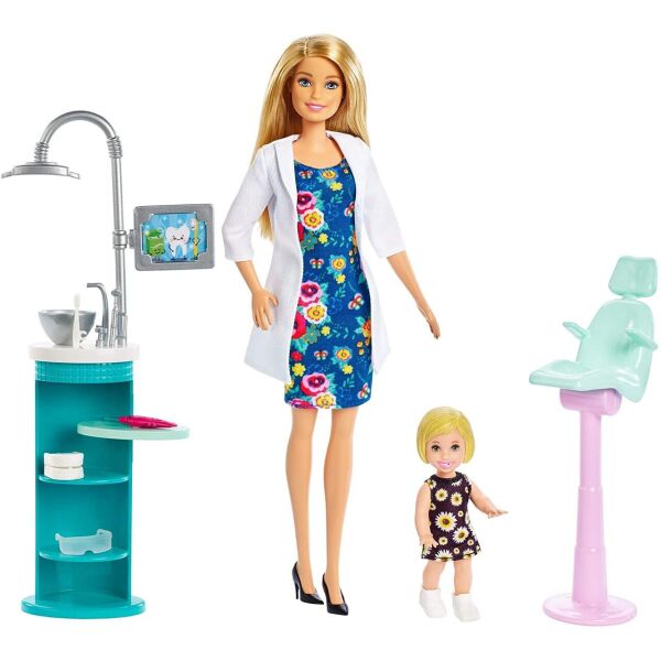 Ігровий набір Barbie Dentist Doll Blonde You can be Anything Барбі Стоматолог / Дантист (B07HFTGPBX)
Ігровий набір Barbie Dentist Doll Blonde You can be Anything Барбі Стоматолог / Дантист (B07HFTGPBX)
