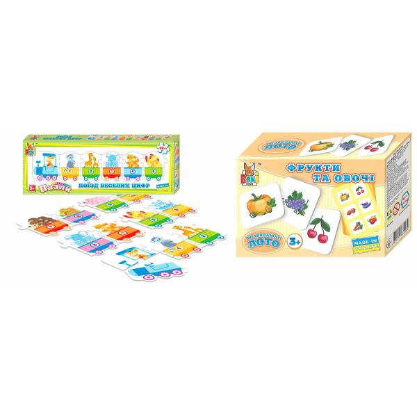 Набор Boni Toys Развивающие пазлы Поезд веселых цифр и Настольная игра Лото Фрукты и овощи (0264-356)
Набор Boni Toys Развивающие пазлы Поезд веселых цифр и Настольная игра Лото Фрукты и овощи (0264-356)
