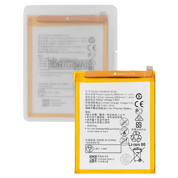 Аккумулятор Huawei P10 Lite, P20 Lite, P Smart, Honor 9 Lite, Y6 2018, HB366481ECW, (2900mAh), Original PRC
Аккумулятор Huawei P10 Lite, P20 Lite, P Smart, Honor 9 Lite, Y6 2018, HB366481ECW, (2900mAh), Original PRC