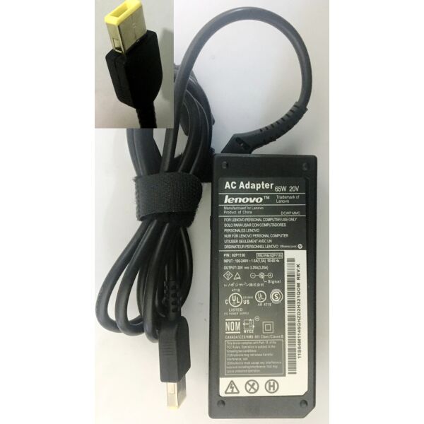 Блок питания для ноутбука Lenovo 20V/3.25A 65W Thinkpad Y40 Y50 Z40 Z50 IdeaPad Yoga 13 Ultrabook
Блок питания для ноутбука Lenovo 20V/3.25A 65W Thinkpad Y40 Y50 Z40 Z50 IdeaPad Yoga 13 Ultrabook