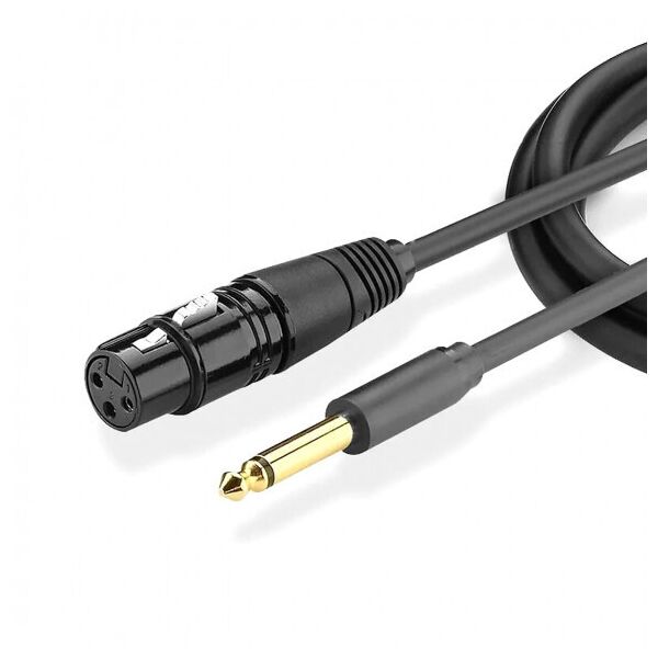 Межкомпонентный кабель UGREEN AV131 Jack 6.3 mm to XLR Female AV Cable, 2 m Black 20719
Межкомпонентный кабель UGREEN AV131 Jack 6.3 mm to XLR Female AV Cable, 2 m Black 20719