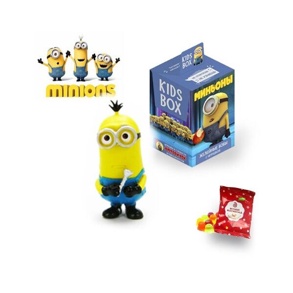 Свитбокс Кидсбокс Міньони KIDS BOX Миньоны коллекційна іграшка в коробочці та жувальний мармелад з натуральним соком свит бокс KIDS BOX
Свитбокс Кидсбокс Міньони KIDS BOX Миньоны коллекційна іграшка в коробочці та жувальний мармелад з натуральним соком свит бокс KIDS BOX