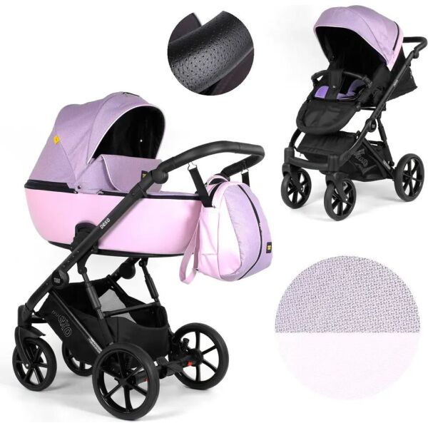 Коляска 2 в 1 водоотталкивающая ткань + эко-кожа Expander Розовая 2000000035222
Коляска 2 в 1 водоотталкивающая ткань + эко-кожа Expander Розовая 2000000035222