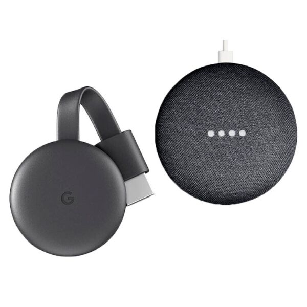 Смарт ТВ комлект Google Smart TV Kit: Google Home Mini and Chromecast (GA00545-US) Charcoal
Смарт ТВ комлект Google Smart TV Kit: Google Home Mini and Chromecast (GA00545-US) Charcoal