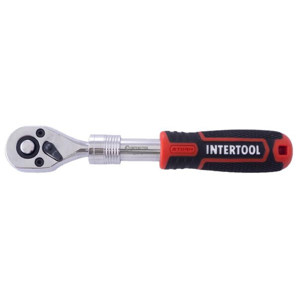 Ключ трещоточный (рукоятка с храповым механизмом) Intertool - 1/4" x 72T телескопический Storm(ET-8004)
Ключ трещоточный (рукоятка с храповым механизмом) Intertool - 1/4" x 72T телескопический Storm(ET-8004)