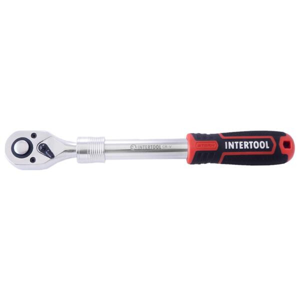 Ключ трещоточный (рукоятка с храповым механизмом) Intertool - 1/2" x 72T телескопический Storm(ET-8006)
Ключ трещоточный (рукоятка с храповым механизмом) Intertool - 1/2" x 72T телескопический Storm(ET-8006)