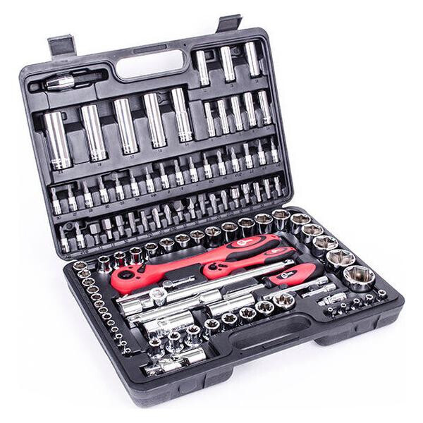 Набор инструмента Intertool - 1/4", 1/2" 108 ед. ET-6108 Pro(ET-6108) 
Набор инструмента Intertool - 1/4", 1/2" 108 ед. ET-6108 Pro(ET-6108)