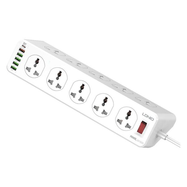 Сетевой удлинитель фильтр Ldnio SC10610, 10 Розеток + 5 USB + 1 Type-C , 2 м, быстрая зарядка Quick Charge 3
Сетевой удлинитель фильтр Ldnio SC10610, 10 Розеток + 5 USB + 1 Type-C , 2 м, быстрая зарядка Quick Charge 3