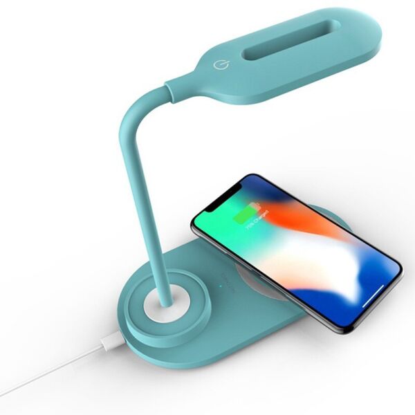 Светодиодная настольная лампа с беспроводной зарядкой HT-12 LED Desk Lamp with Wireless Charger (Light Blue)
Светодиодная настольная лампа с беспроводной зарядкой HT-12 LED Desk Lamp with Wireless Charger (Light Blue)