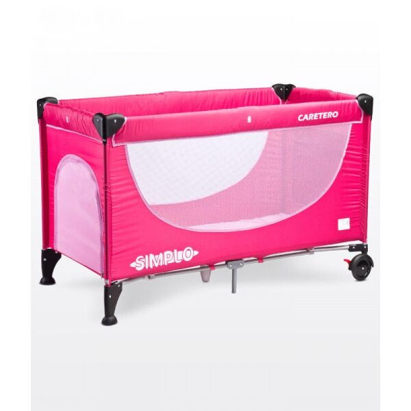 Манеж-кроватка 2 в 1 Caretero Simplo Pink с колесами и двойной системой блокировки Double-Lock + сумка для транспортировки
Манеж-кроватка 2 в 1 Caretero Simplo Pink с колесами и двойной системой блокировки Double-Lock + сумка для транспортировки