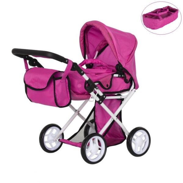 Коляска для кукол CARRELLO UNICO 9346 Hot pink с люлькой-переноской, багажной корзиной и сумкой
Коляска для кукол CARRELLO UNICO 9346 Hot pink с люлькой-переноской, багажной корзиной и сумкой