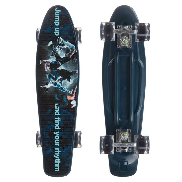 Скейт пенни борд Tilly Penny Board Cruiser Profi 881 Темно-синий с принтом и со светящимися колесами
Скейт пенни борд Tilly Penny Board Cruiser Profi 881 Темно-синий с принтом и со светящимися колесами