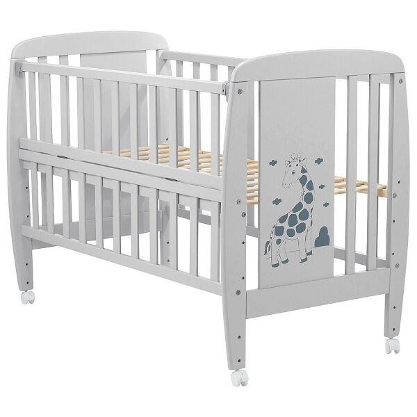 Кроватка детская из бука Жирафик с откидной боковиной, на колесиках, Babyroom DJO-01 Серый
Кроватка детская из бука Жирафик с откидной боковиной, на колесиках, Babyroom DJO-01 Серый