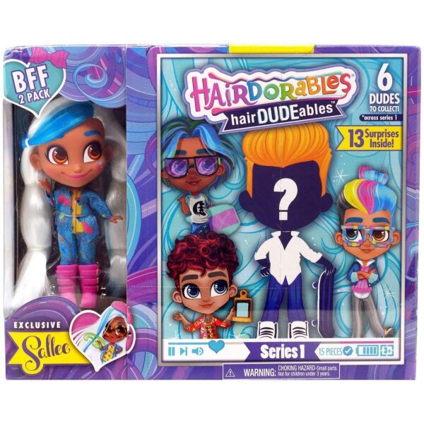Набор Just Play Hairdorables Sallee Модная парочка сюрприз 2 куклы мальчик и девочка Салли
Набор Just Play Hairdorables Sallee Модная парочка сюрприз 2 куклы мальчик и девочка Салли