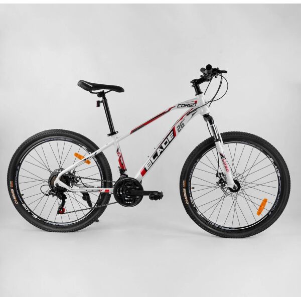 Велосипед Спортивный CORSO «BLADE» 26" дюймов 48429 белый 04739