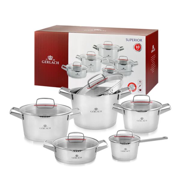 Gerlach Simple Z Pokrywkami 9 El + Patelnie Natur 20 24 28Cm Pokrywki Uniwersalne (332K23)
Gerlach Simple Z Pokrywkami 9 El + Patelnie Natur 20 24 28Cm Pokrywki Uniwersalne (332K23)