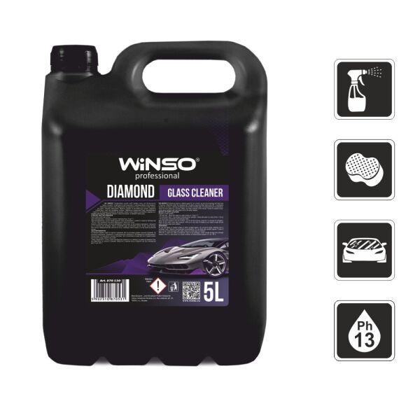 Очисник скляних і дзеркальних поверхонь автомобіля Diamond Glass Cleaner (концетрат 1:10), 5л
Очисник скляних і дзеркальних поверхонь автомобіля Diamond Glass Cleaner (концетрат 1:10), 5л