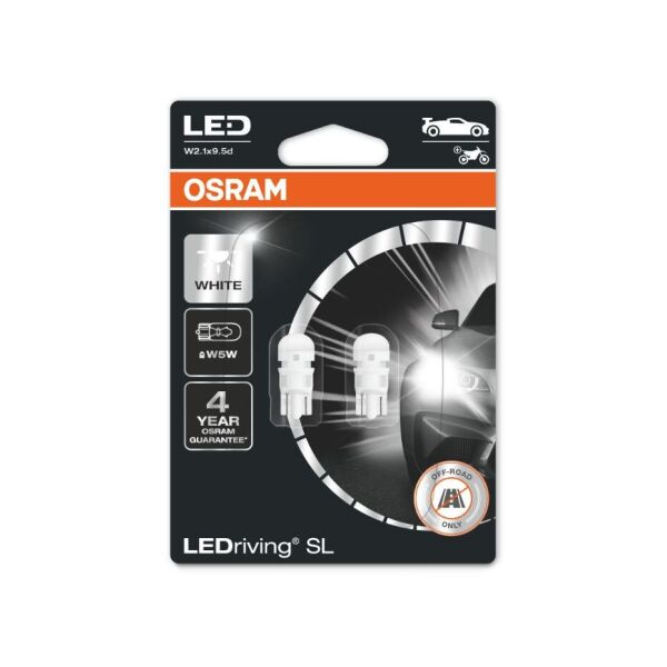 OSRAM W5W габаритные светодиодные авто лампы 6000K 70Lm 12V. BMW, Audi, Peugeot, Toyota, Renault, Volkswagen
OSRAM W5W габаритные светодиодные авто лампы 6000K 70Lm 12V. BMW, Audi, Peugeot, Toyota, Renault, Volkswagen