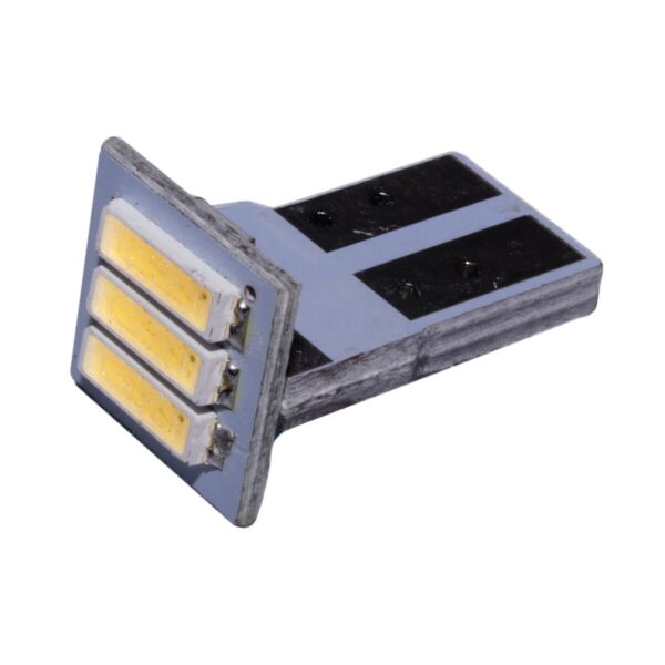 Габаритная светодиодная лампа T10 W5W БЕЛАЯ 3 диода 7014 W2,1x9,5d 12V (керамический цоколь)
Габаритная светодиодная лампа T10 W5W БЕЛАЯ 3 диода 7014 W2,1x9,5d 12V (керамический цоколь)