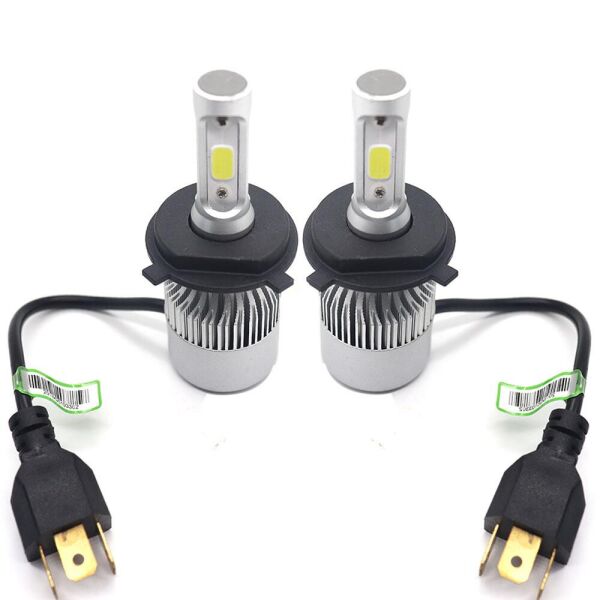 Комплект LED ламп H4 12V, 36W, 4000Lm Светодиодные лампы S2 вентилятор (авиац. алюмин.)
Комплект LED ламп H4 12V, 36W, 4000Lm Светодиодные лампы S2 вентилятор (авиац. алюмин.)