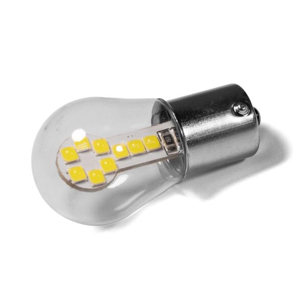 T25 в повороты, стопы, задний ход. Светодиодная лампа 18 диодов 12V 1.5W WHITE в стеклянной колбе
T25 в повороты, стопы, задний ход. Светодиодная лампа 18 диодов 12V 1.5W WHITE в стеклянной колбе