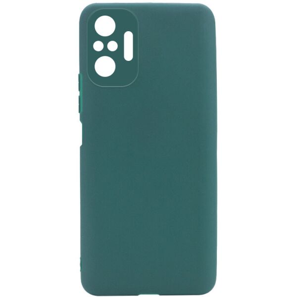 Силиконовый чехол Candy Full Camera для Xiaomi Redmi Note 10 Pro Зеленый / Forest green