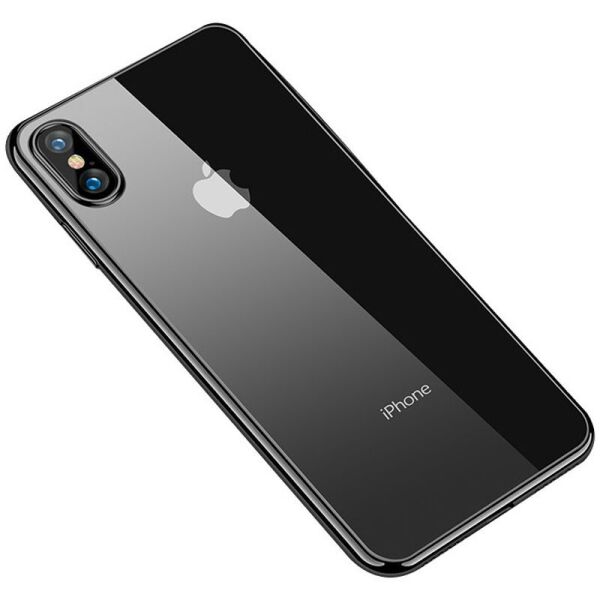 Прозрачный силиконовый чехол с глянцевой окантовкой Full Camera для Apple iPhone X / XS (5.8";) Черный
Прозрачный силиконовый чехол с глянцевой окантовкой Full Camera для Apple iPhone X / XS (5.8";) Черный