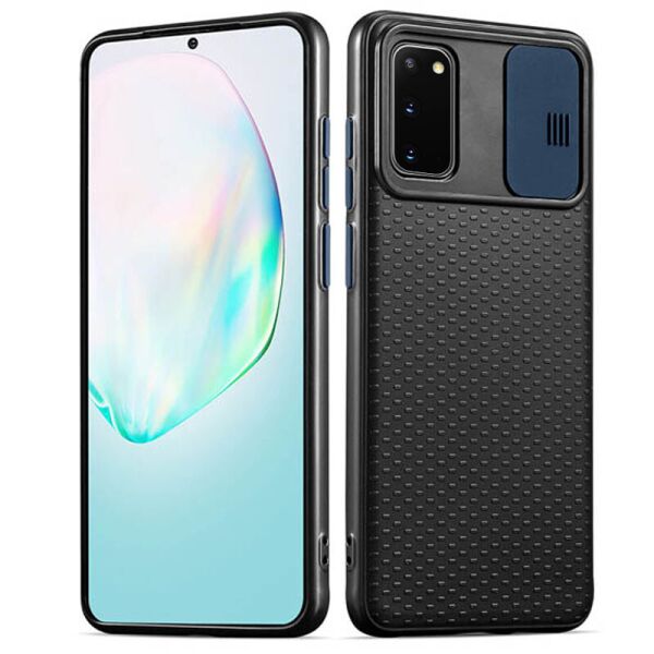 Чехол Camshield Black TPU со шторкой защищающей камеру для Samsung Galaxy S20 Черный / Синий
Чехол Camshield Black TPU со шторкой защищающей камеру для Samsung Galaxy S20 Черный / Синий