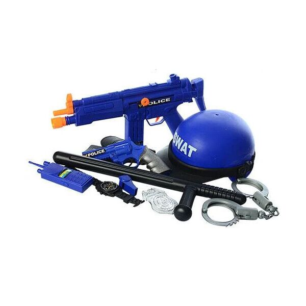 Игровой набор полицейского LimoToy 33540 с каской, автоматом, рацией, наручниками, пистолетом и дубинкой
Игровой набор полицейского LimoToy 33540 с каской, автоматом, рацией, наручниками, пистолетом и дубинкой
