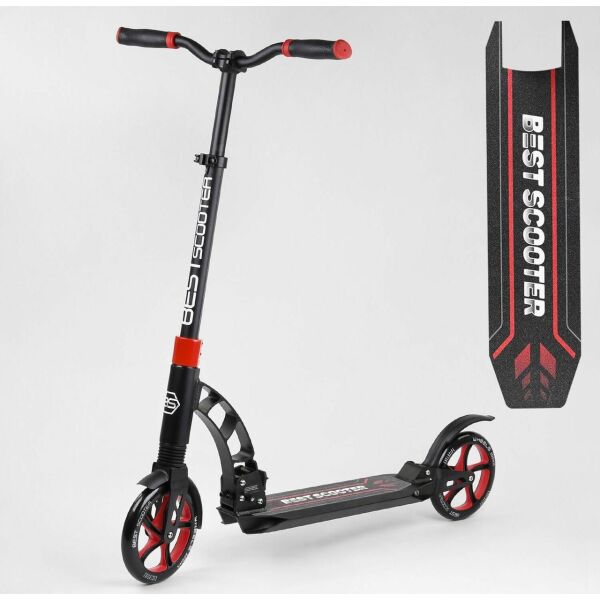 Складной 2-х колесный самокат с зажимом руля и двумя амортизаторами Best Scooter 42923, красный
Складной 2-х колесный самокат с зажимом руля и двумя амортизаторами Best Scooter 42923, красный