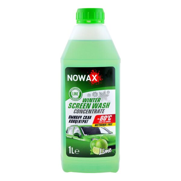 Зимовий омивач скла концентрат Лайм NOWAX Winter Screen Wash concentrate -80°C 1L Lime
Зимовий омивач скла концентрат Лайм NOWAX Winter Screen Wash concentrate -80°C 1L Lime