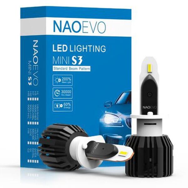 Автомобильная светодиодная лампа головного света для линз NaoEvo S3-H1, 30W, LED, 6000K
Автомобильная светодиодная лампа головного света для линз NaoEvo S3-H1, 30W, LED, 6000K
