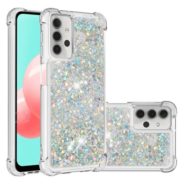 Силиконовый (TPU) чехол Deexe Liquid Glitter для Samsung Galaxy A32 5G (А326) - Silver Hearts
Силиконовый (TPU) чехол Deexe Liquid Glitter для Samsung Galaxy A32 5G (А326) - Silver Hearts