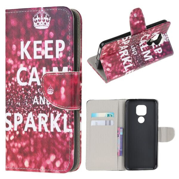Чехол-книжка Deexe Color Wallet для Motorola Moto E7 Plus / Moto G9 Play - Keep Calm and Sparkle
Чехол-книжка Deexe Color Wallet для Motorola Moto E7 Plus / Moto G9 Play - Keep Calm and Sparkle